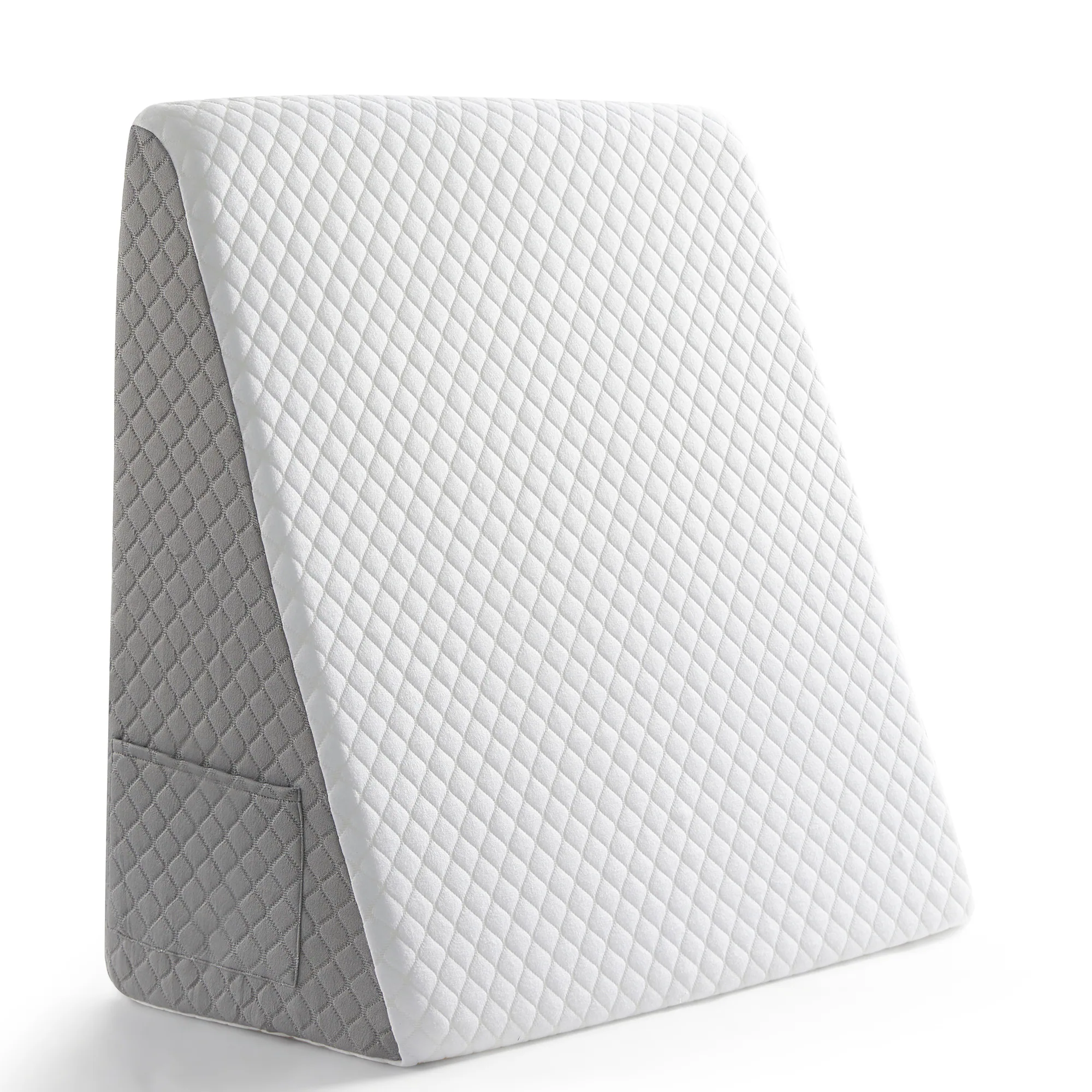 Alt View 1. Sweet Home Collection - Bed Wedge Pillow with High Density Foam for versatile support, 7.5-Inch - White.