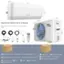 1. Separate Delivery in 2 Boxes: The delivery time may vary per box.
2. 13ft Connection - Diameter: 1/2" Copper Pipe
3. 13ft Connection - Diameter: 4 Copper Pipe Liquid Pipe 1/4"
4. 2 Outdoor Unit
5. 8 Putty
6. 9 Tape
7. 10 Wall Sleeve
8. 5 8ft Power Line
9. 1 Indoor Unit
10. 11 Remote Control
11. 6 6.5ft Drain Hose Diameter: 0.67"
12. 7 15ft Communication Wires
13. 12" Separate Delivery in 2 Boxes The delivery time may vary per box.
14. 12" Separate Delivery in 2 Boxes The delivery time may vary per box.
15. 12" Separate Delivery in 2 Boxes The delivery time may vary per box.
16. 12" Separate Delivery in 2 Boxes The delivery time may vary per box.
17. 12" Separate Delivery in 2 Boxes The delivery time may vary per box.
18. 12" Separate Delivery in 2 Boxes The delivery time may vary per box.
19. 12" Separate Delivery in 2 Boxes The delivery time may vary per box.
20. 12" Separate Delivery in 2 Boxes The delivery time may vary per box.
21. 12" Separate Delivery in 2 Boxes The delivery time may vary per box.
22. 12" Separate Delivery in 2 Boxes The delivery time may vary per box.
23. 12" Separate Delivery in 2 Boxes The delivery time may vary per box.
24. 12" Separate Delivery in 2 Boxes The delivery time may vary per box.
25. 12" Separate Delivery in 2 Boxes The delivery time may vary per box.
26. 
