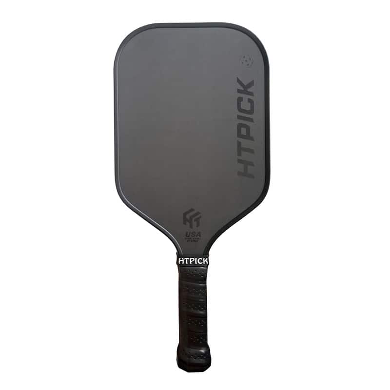 Aukfa - Carbon Fiber Pickleball Paddle – Cold Pressed, 16mm Polypropylene Core, Fabric Surface, Elongated Shape - Black
