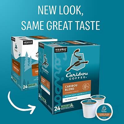 NEW LOOK, SAME GREAT TASTE

KEURIG

Caribou Coffee
CARIBOU BLEND
MEDIUM ROAST COFFEE
24 COUNT

Caribou Coffee
CARIBOU BLEND
MEDIUM ROAST COFFEE
24 COUNT