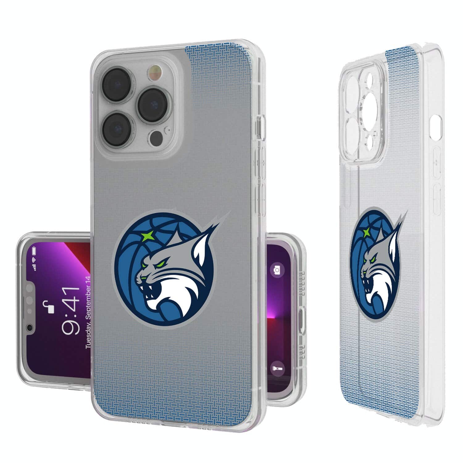 m2bra　iPhone Keyscaper Minnesota Lynx Linen Logo iPhone Clear Case 13 Pro