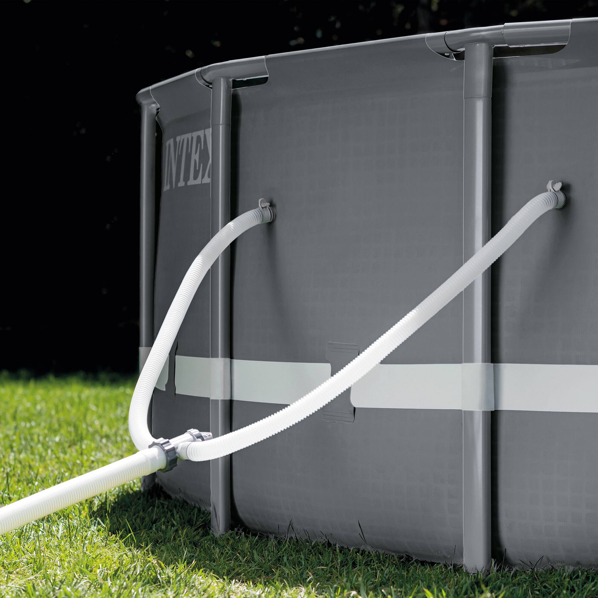 Alt View 12. Intex - Frame Above Ground Pool Set w Pump.