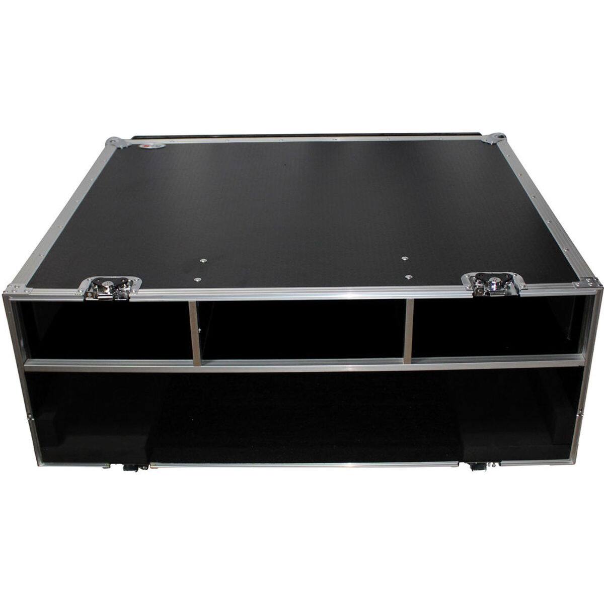Front. ProX - ProX XS-MIDM32DHW ATA-300 Style Gig Ready Flight Road Case with Doghouse and Wheels for Midas M32 Live Mixer Console.