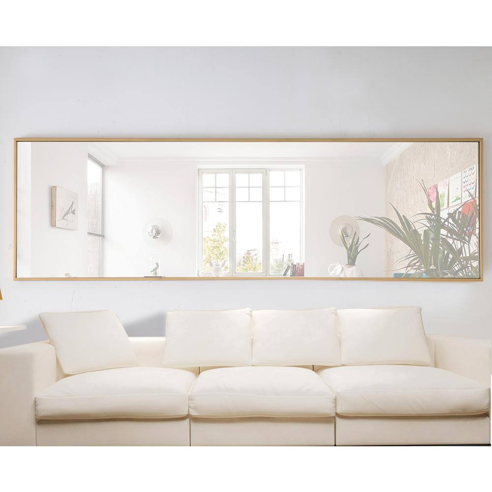 Alt View 9. Elegant Decor - Metal frame Rectangle Mirror 18 inch Brass - Brass.