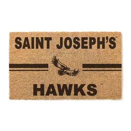 Jardine - Saint Joseph's Hawks 18" x 30" Team Logo Doormat - Brown