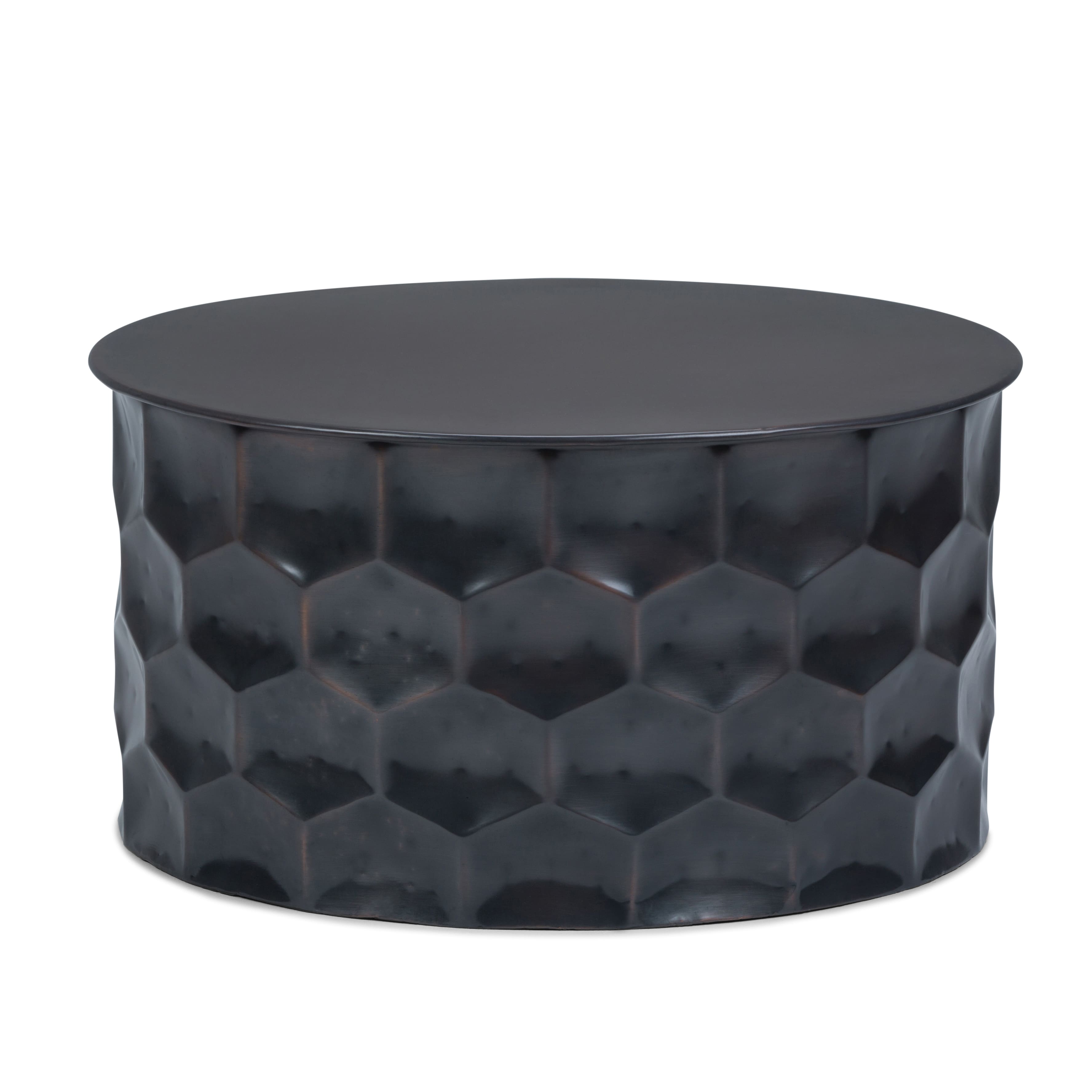 Front Zoom. Simpli Home - Whitney Metal Storage Coffee Table - Antique Bronze.