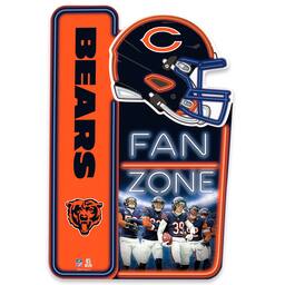 Chicago Bears 13" x 19.5" Fan Zone Metal Sign