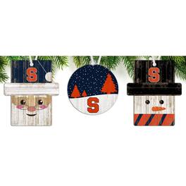 Fan Creations - Syracuse Orange 3-Pack Ornament Set - Multicolor