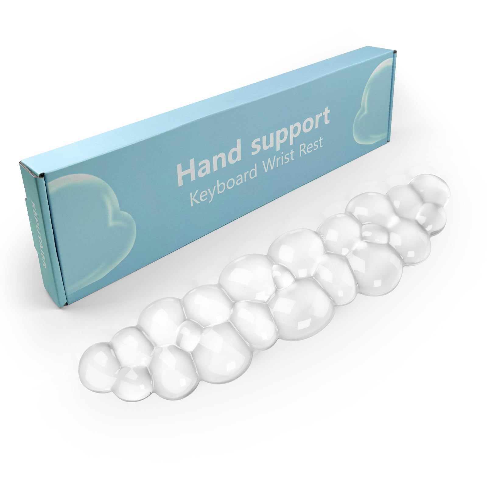 Cloud Keyboard Transparent White