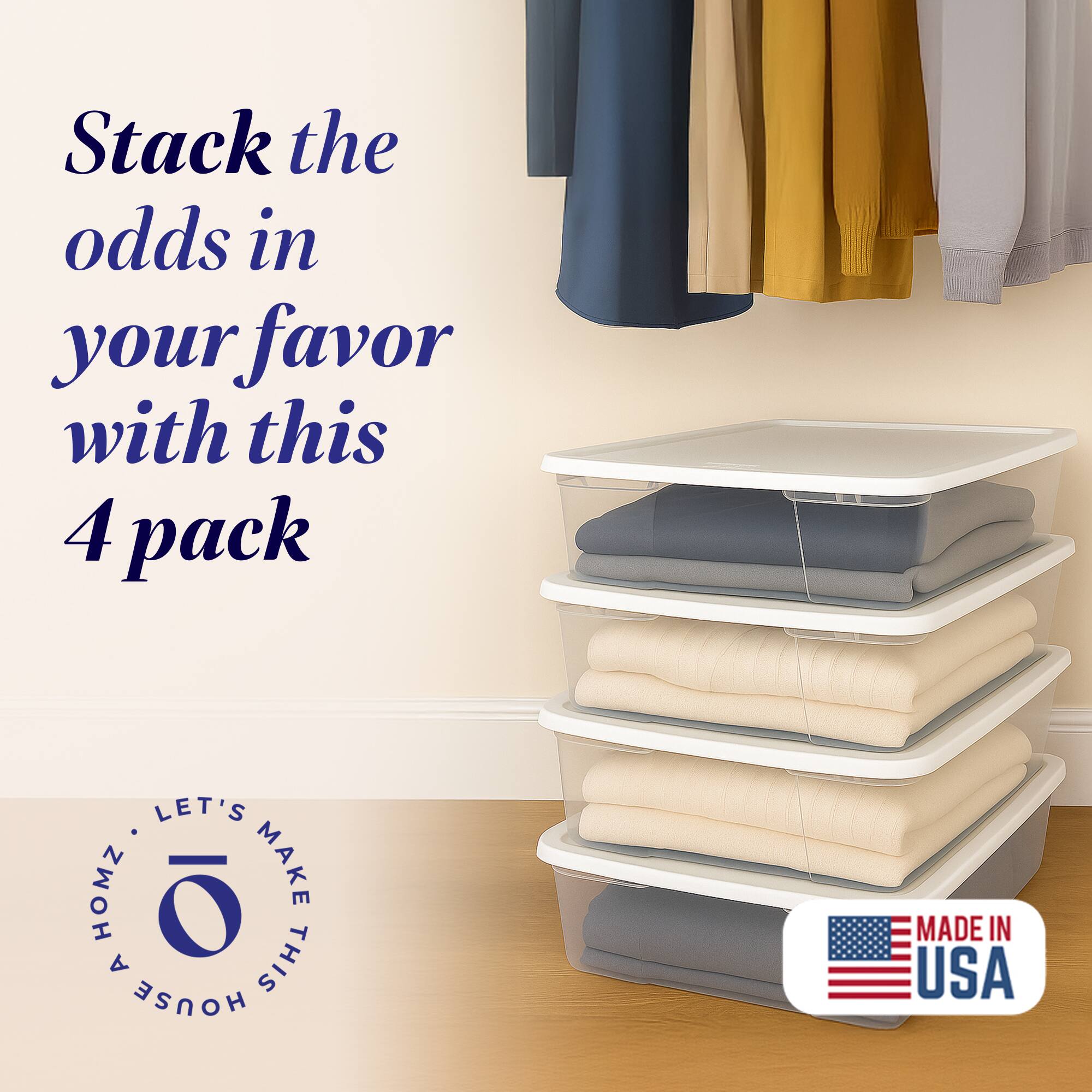 Stack the odds in your favor with this 4 pack

LET'S MAKE THIS HOUSE A HOME

MADE IN USA