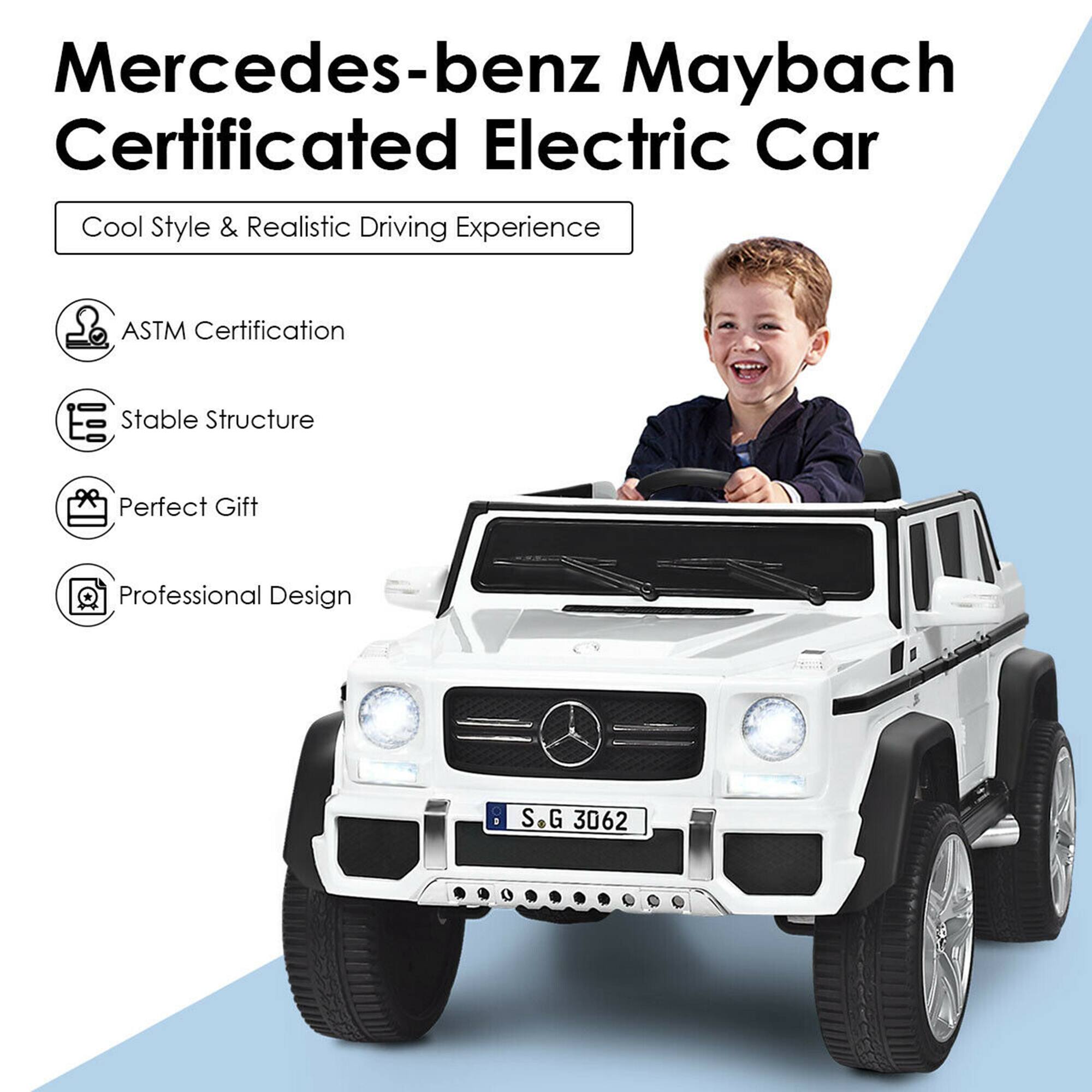 Mercedes-benz Maybach Certificated Electric Car

Cool Style & Realistic Driving Experience

- ASTM Certification
- Stable Structure
- Perfect Gift
- Professional Design

S G 3062