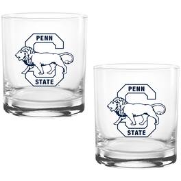 Indigo Falls - Penn State Nittany Lions Two Pack 14oz. Vault Sketch Rocks Glass Set - Multicolor