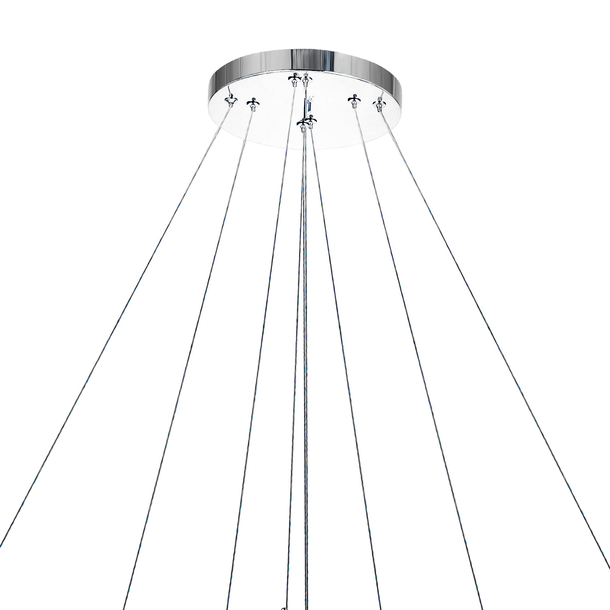 Alt View 1. CWI Lighting - Madeline LED Chandelier With Chrome Finish - Chrome.