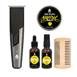 Pursonic - Mario Lopez Rechargeable Men’s Grooming & Beard Care Bundle – Complete Hair, Beard, Nose, and Ear Kit - Multicolor