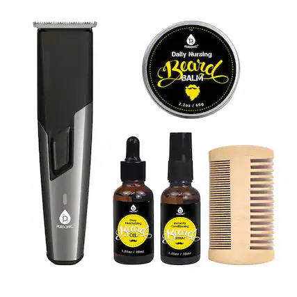 PURSONIC Daily Nursing Beard BALM
2.2oz / 60g
PURSONIC Deep Moisturizing Beard OIL
1.05oz / 30ml
PURSONIC Instantly Conditioning Beard SERUM
1.05oz / 30ml