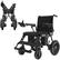 Left. Brick Attic - Portable Electric Wheelchair for Adults, 20 Miles Longer Travel All Terrain Foldable Home Power Wheelchair for Seniors - Black.