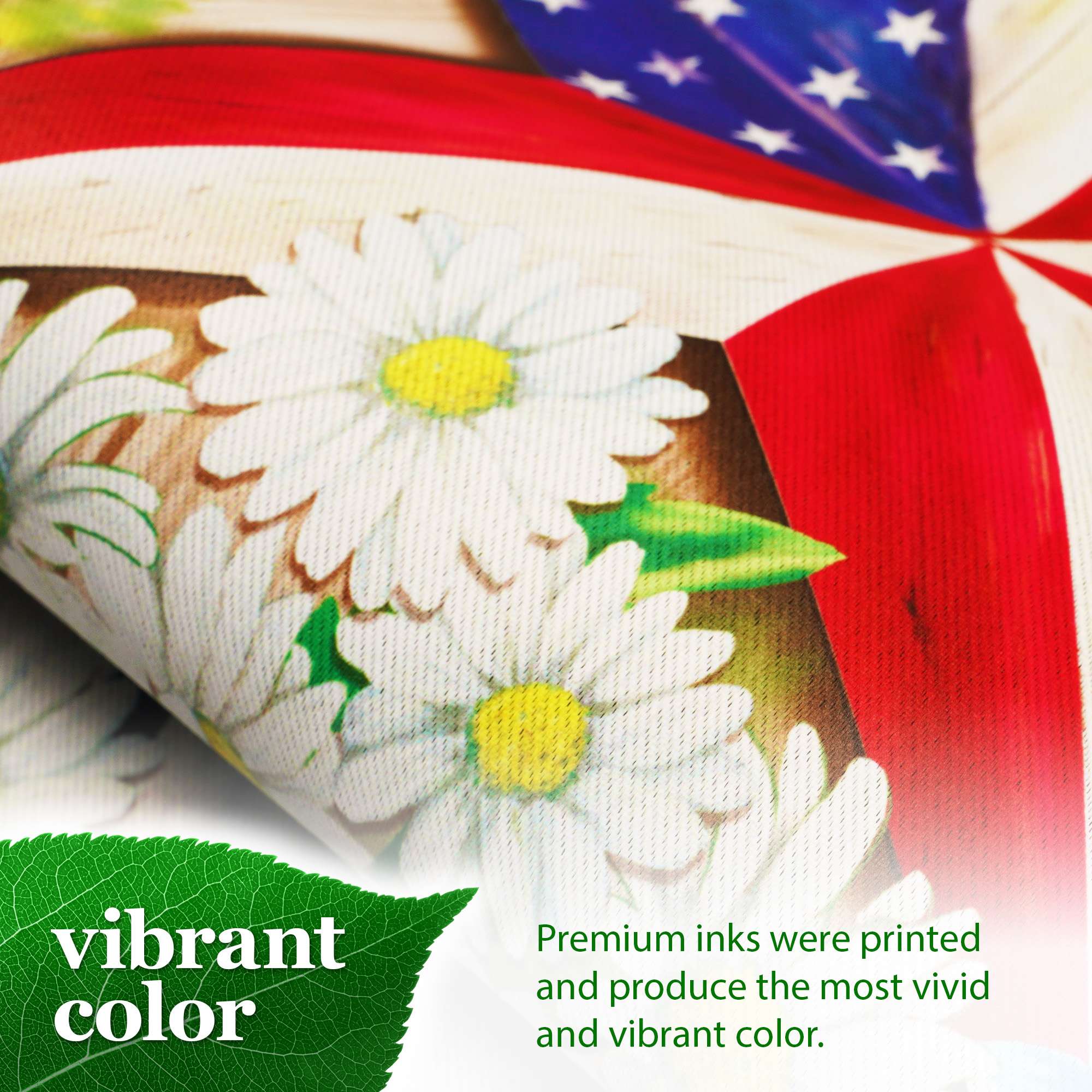 vibrant color

Premium inks were printed and produce the most vivid and vibrant color.
