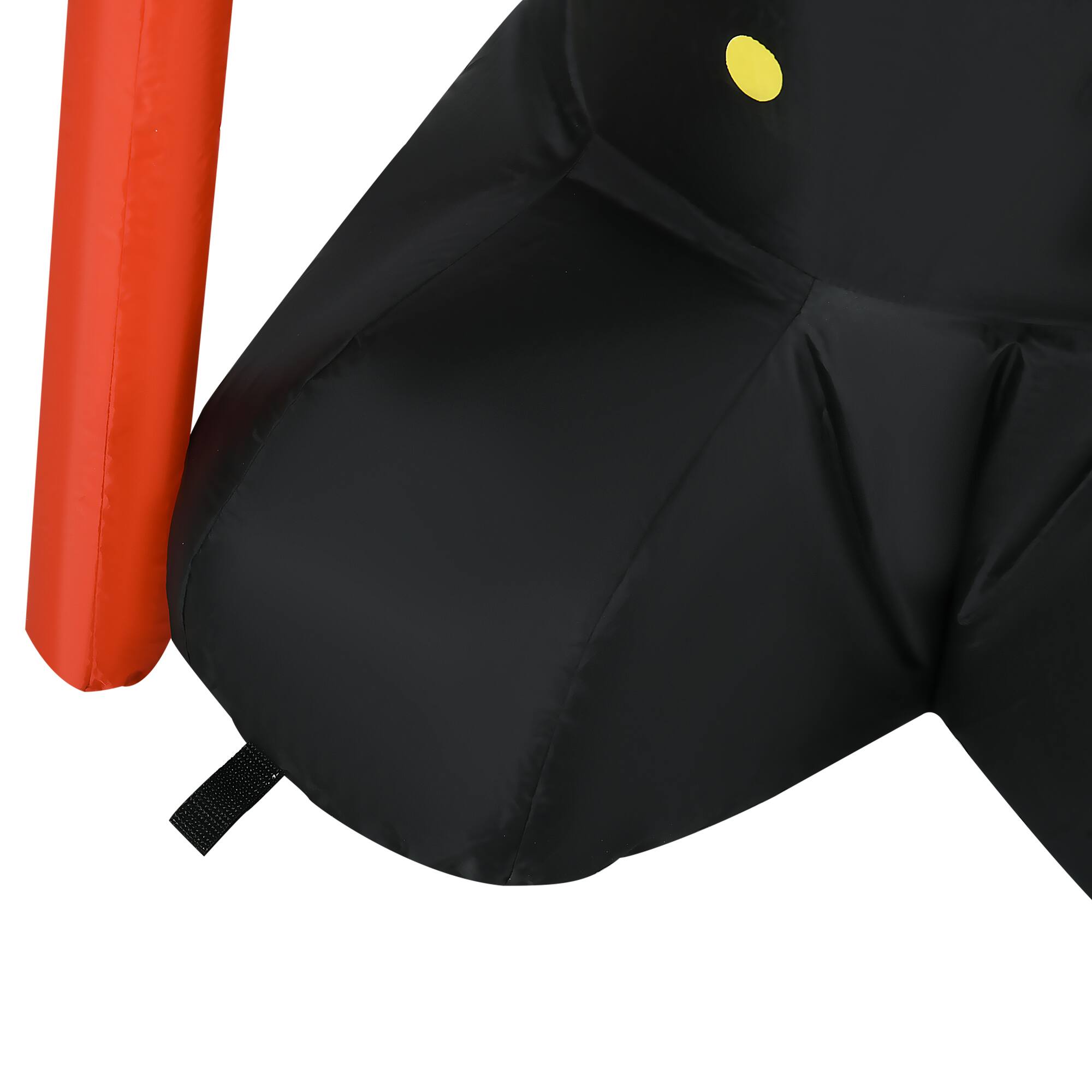 Alt View 8. Homcom - 8ft Inflatable Christmas Nutcracker Soldier with 4 LEDs, Blow-Up Outdoor Yard Display - Multi-colored.