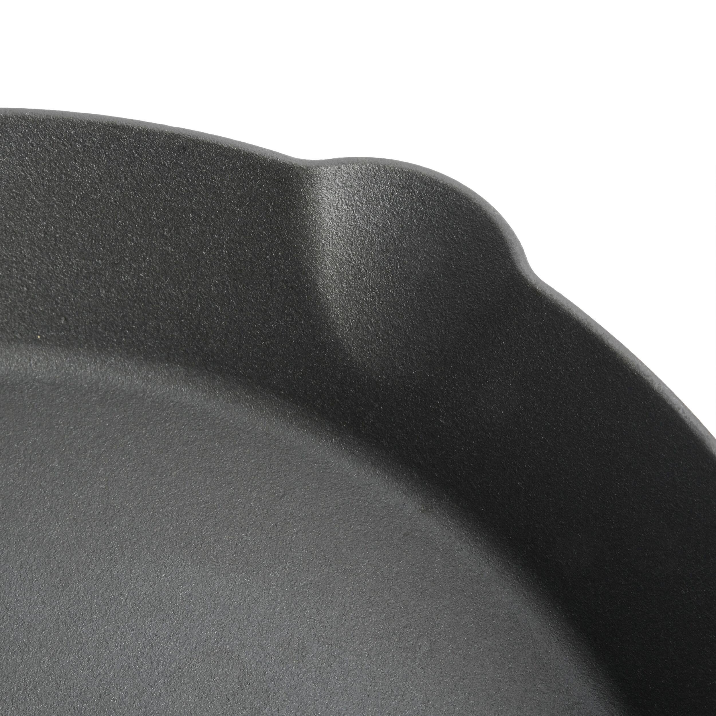 Alt View 4. Gibson - Babish 12 Inch Pre-Seasoned Cast Iron Skillet in Black - Black.