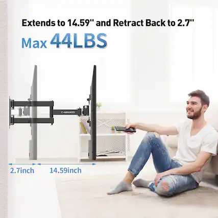 Extends to 14.59" and Retract Back to 2.7"
Max 44LBS
C-MOONTZ
2.7inch 14.59inch