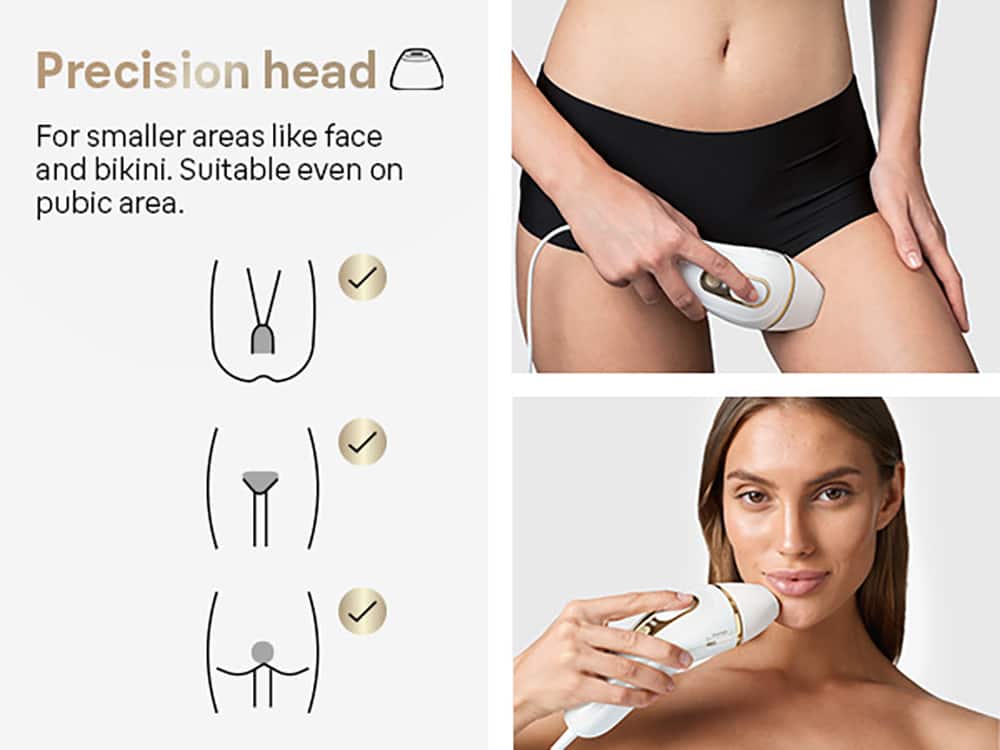 Braun Pro5 PL5147 IPL Hair Removal Kit for Men & Women White