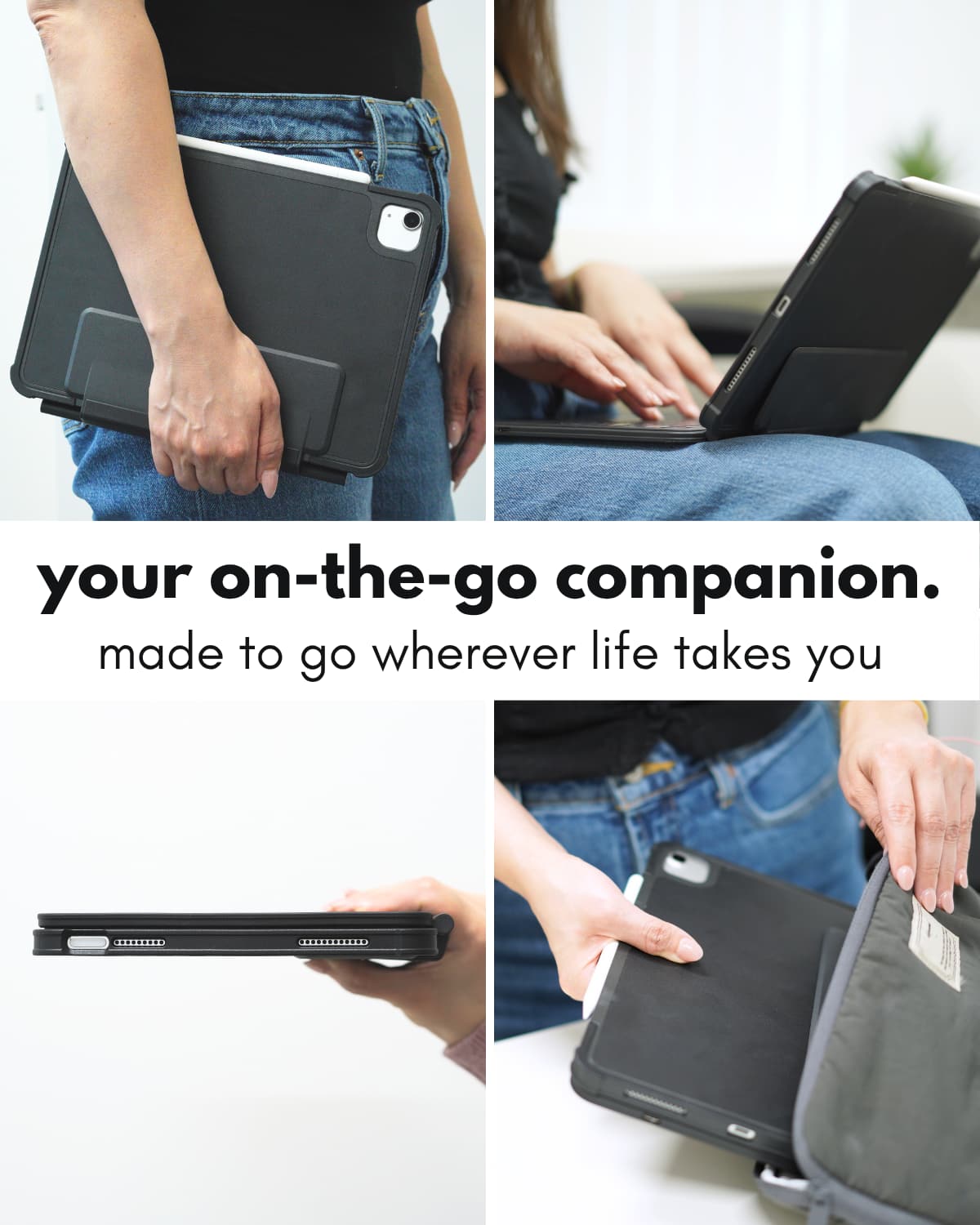 Macally Rugged Keyboard Case for iPad 11th Gen (A16) & 10th Gen