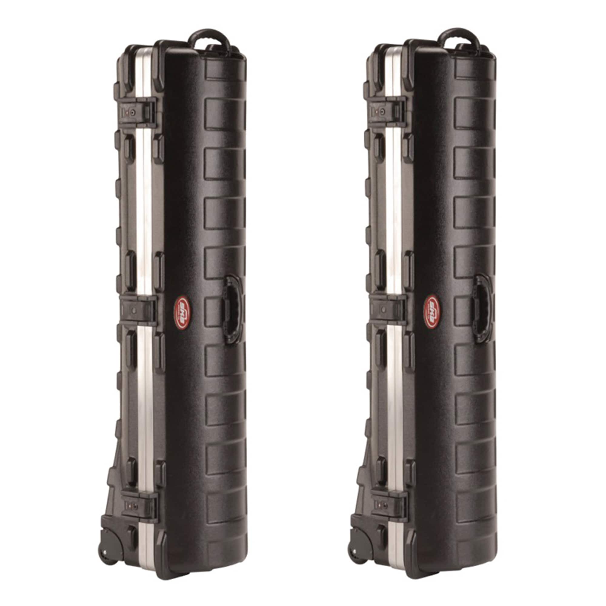 SKB - Cases ATA Standard Hard Plastic Wheeled Golf Bag Travel Case, (2 Pack) - Black