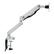 Left. Office Star Products - Single Monitor Arm with USB - Silver.