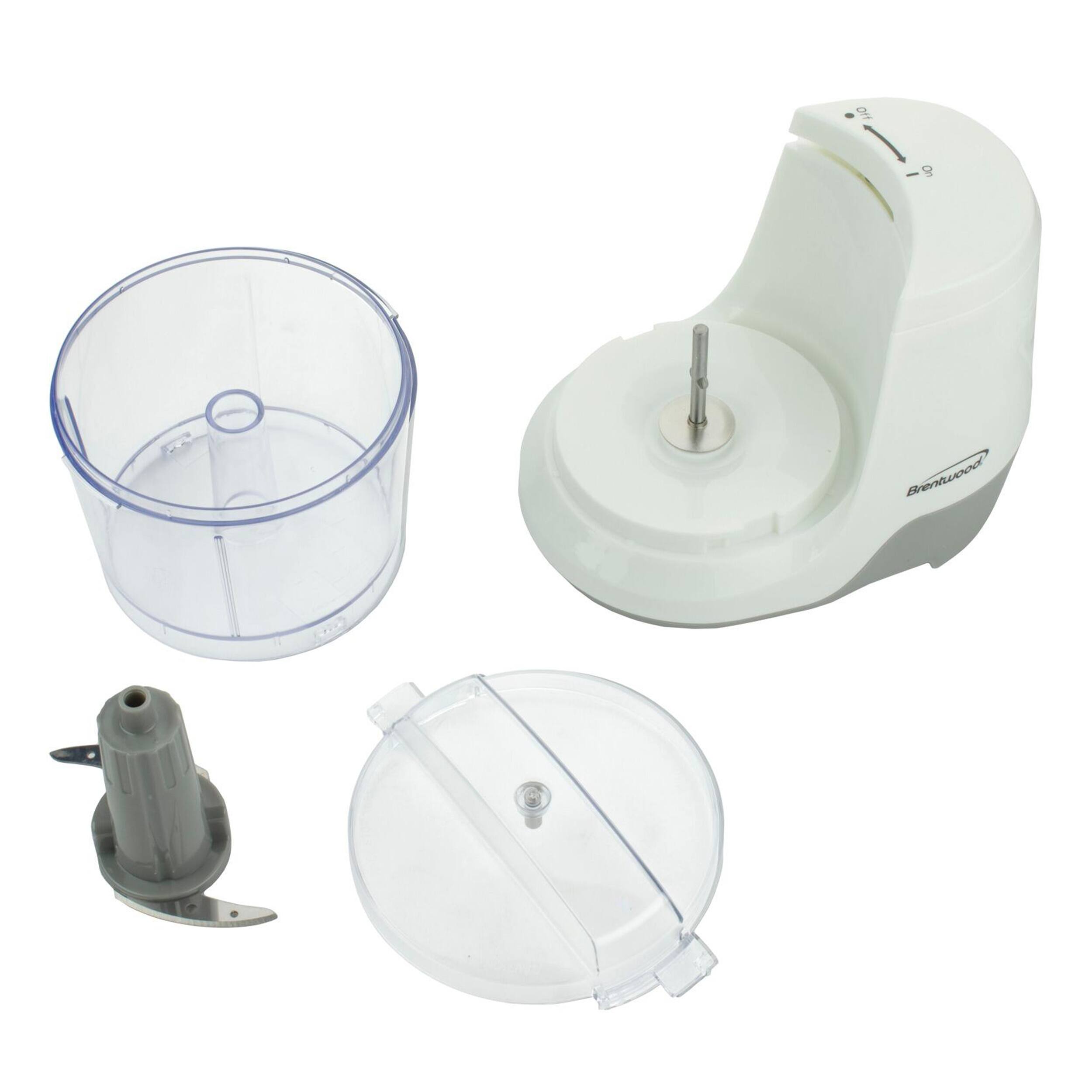 Alt View 4. Brentwood - Brentwood 1.5 Cup Mini Food Chopper in White - White.