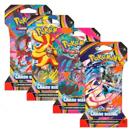 Pokémon - Pokemon TCG: Mega Evolution Chaos Rising Sleeved Booster Pack Lot - 8 Packs