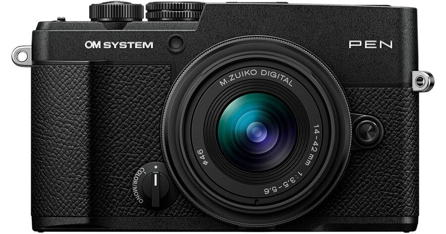 Camera Hdml OM System PEN Mirrorless Camera 20.4MP with M.Zuiko 14 42mm III Lens ...