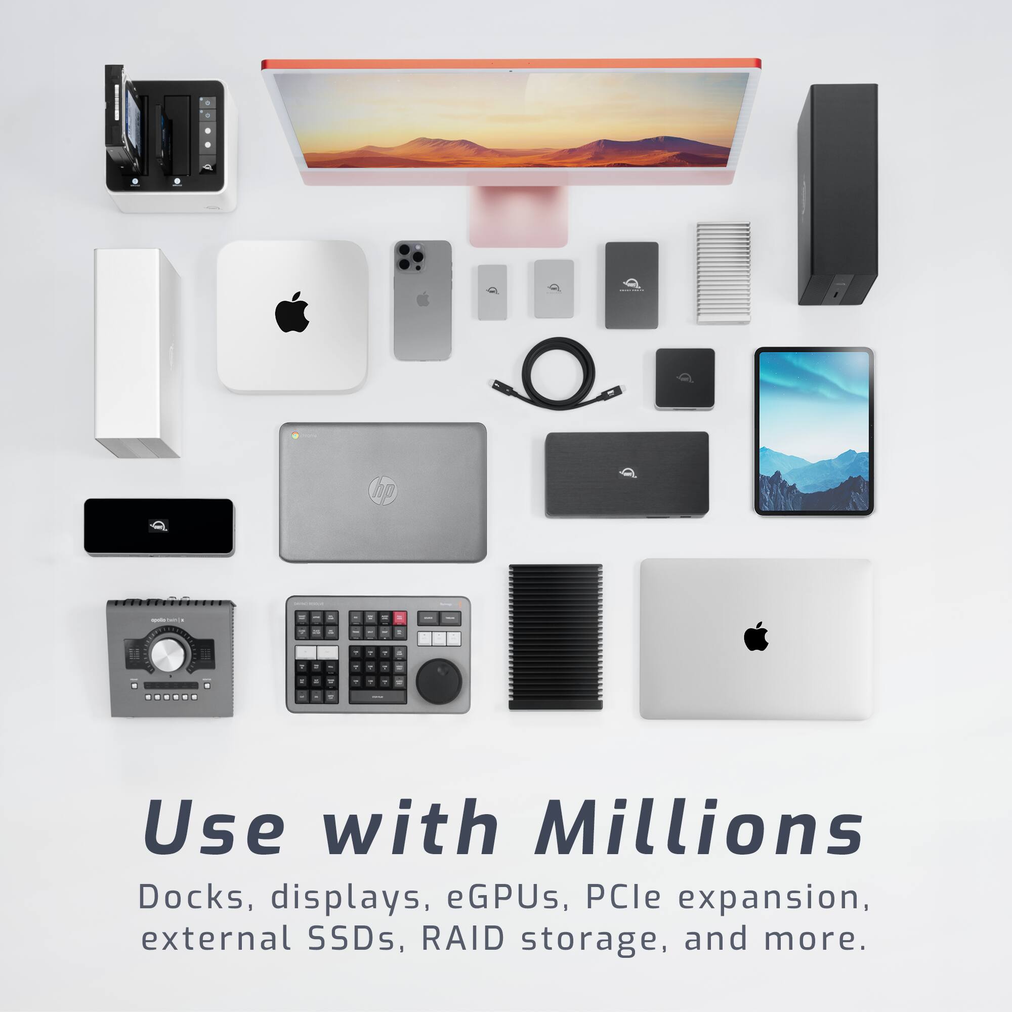 10
-
-eloop - a 0%



1
T
-
.
-
Use with Millions Docks, displays, eGPUs, PCIe expansion, external SSDs, RAID storage, and more.