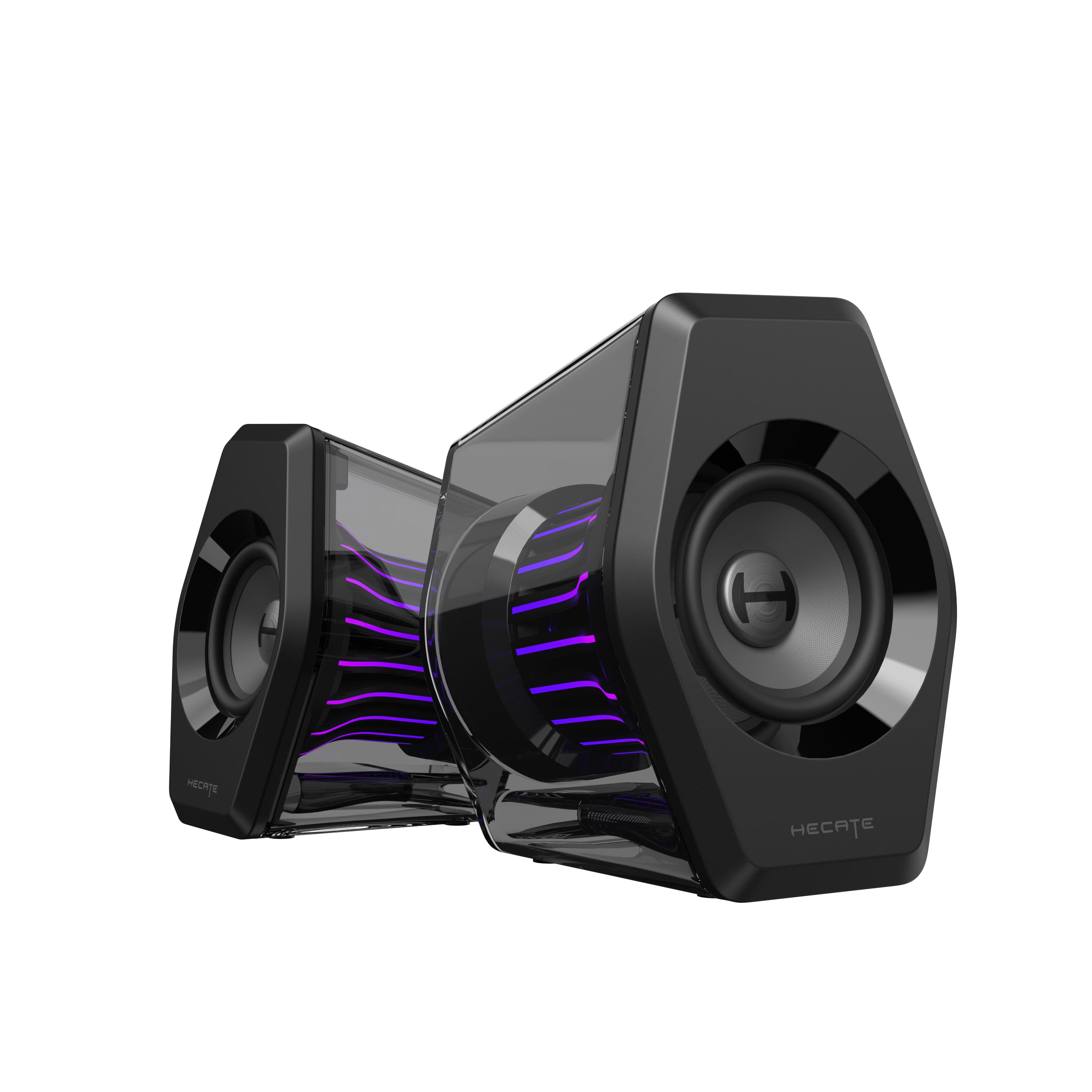 Edifier - G2000 Pro 2.0 Bluetooth Gaming Speakers with RGB Lighting (2-Piece) - Black - Front_Zoom