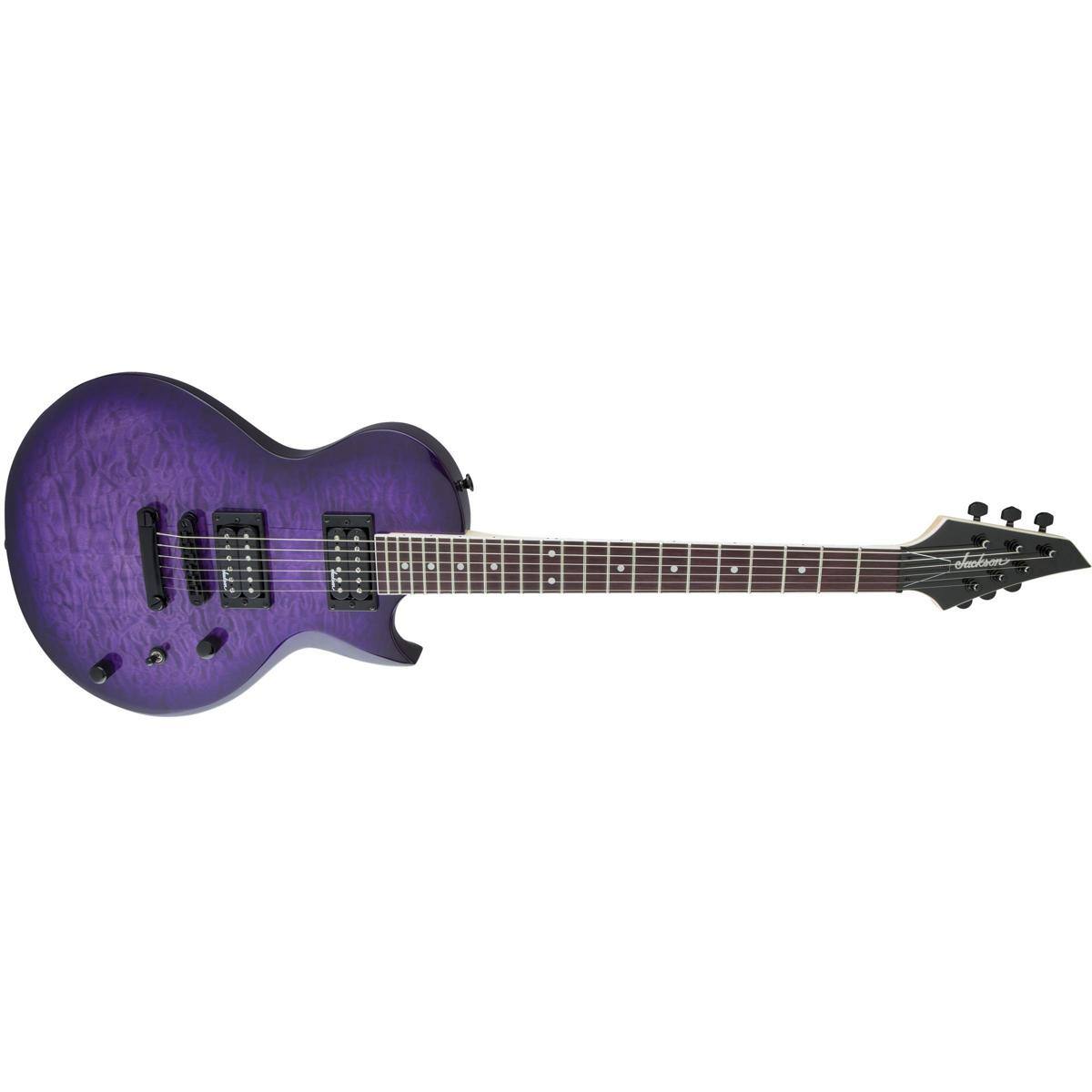 Alt View 2. Jackson - Jackson JS Monarkh SC JS22Q Electric Guitar, Transparent Purple Burst.