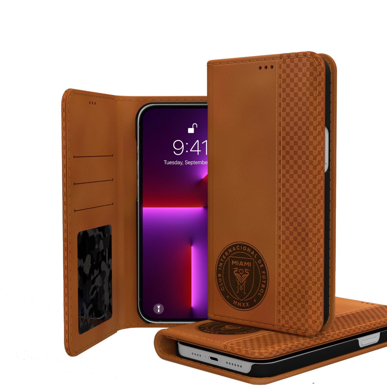 Keyscaper - MLS - Inter Miami CF iPhone Folio Burn Case - 15 - Multicolor