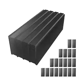 Mondawe - 42.5in-20 PCS Galvanized Metal Roof Panels Waterproof Corrugated Roofing Sheets - Gray