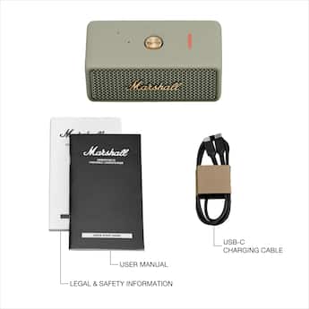 Marshall Emberton III Portable Bluetooth Speaker with Rugged Marshall Emberton III Portable Bluetooth Speaker with Rugged