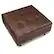 Alt View 12. Simpli Home - Shay Mid Century Large Square Coffee Table Storage Ottoman - Distressed Chestnut Brown.