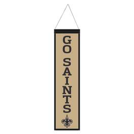 WinCraft - New Orleans Saints 8" x 32" Slogan Wool Banner - Multicolor
