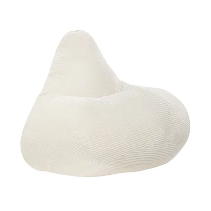 Front. Costway - Costway Bean Bag Chair for Adults with Skin-friendly Corduroy Cover & Soft Sponge Filling - Beige.