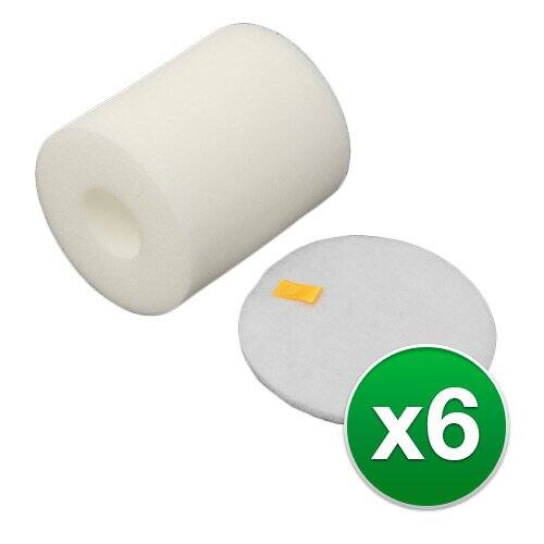 Left. EnviroCare - 6 Pack Replacement Vacuum Filters for Part #F653.
