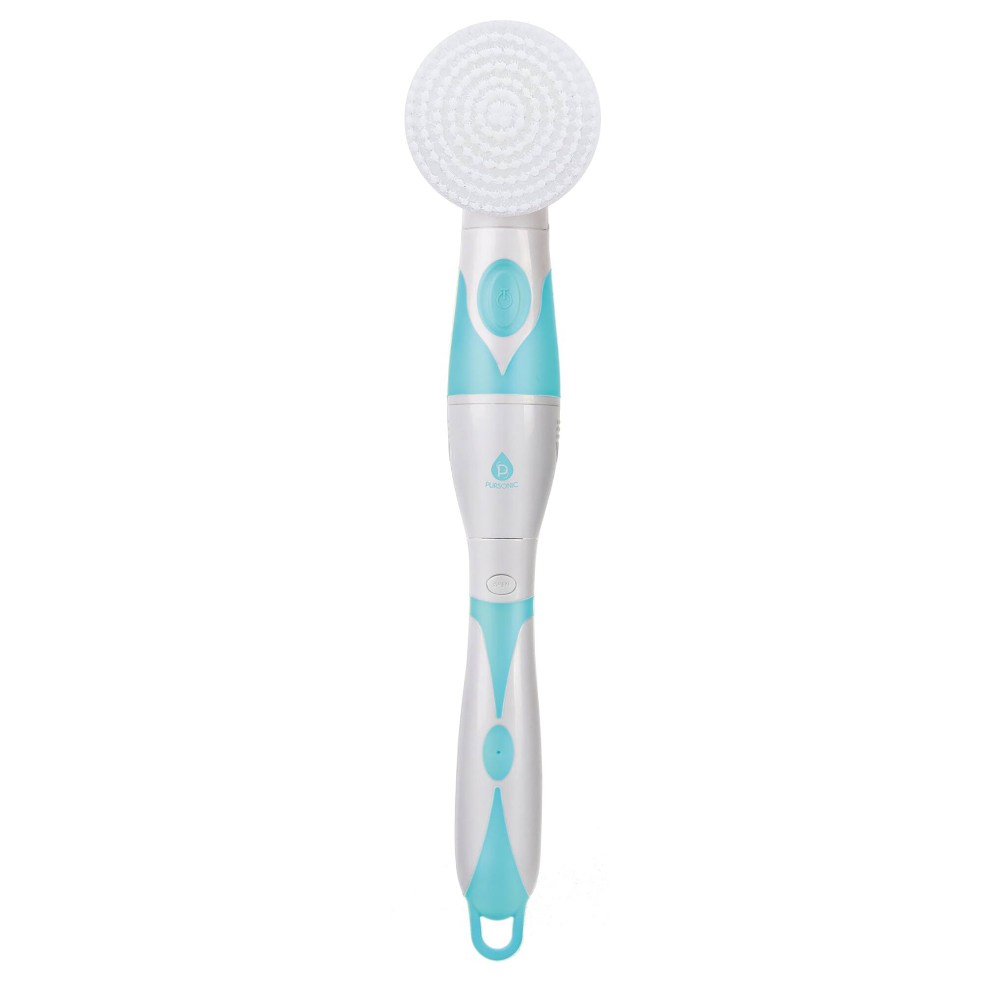 Alt View 1. Pursonic - Advanced Facial & Body Cleansing Brush With Extended Handle - White.