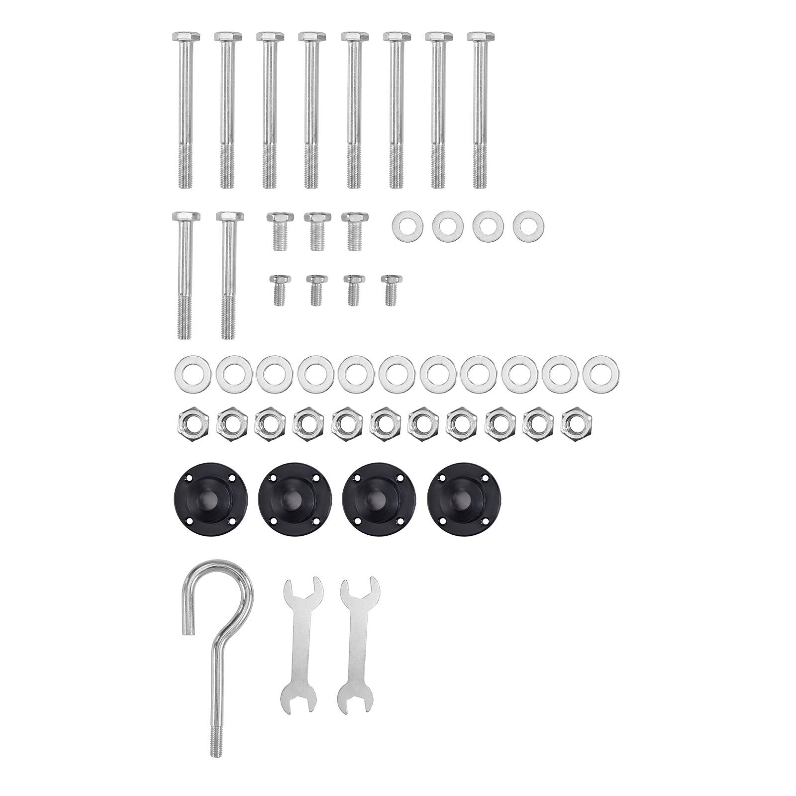 The text "TIT O0 II TTTT" corresponds to the image of the bolts and nuts.