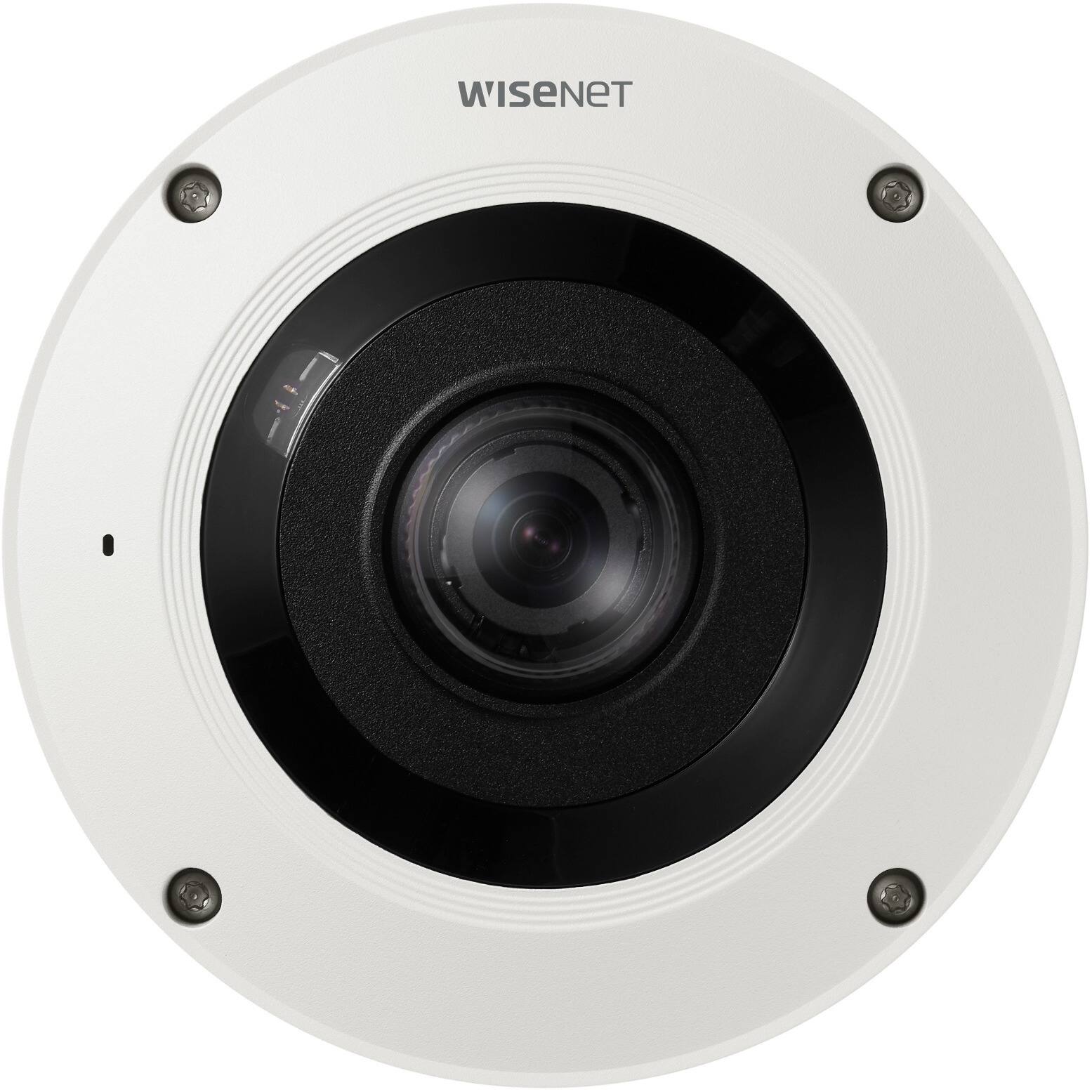 Alt View 1. Samsung - Wisenet XNF-9010RV 12 Megapixel Outdoor Network Camera - Color - Fisheye - White - 32.81 ft Infrared Night Vision - White.