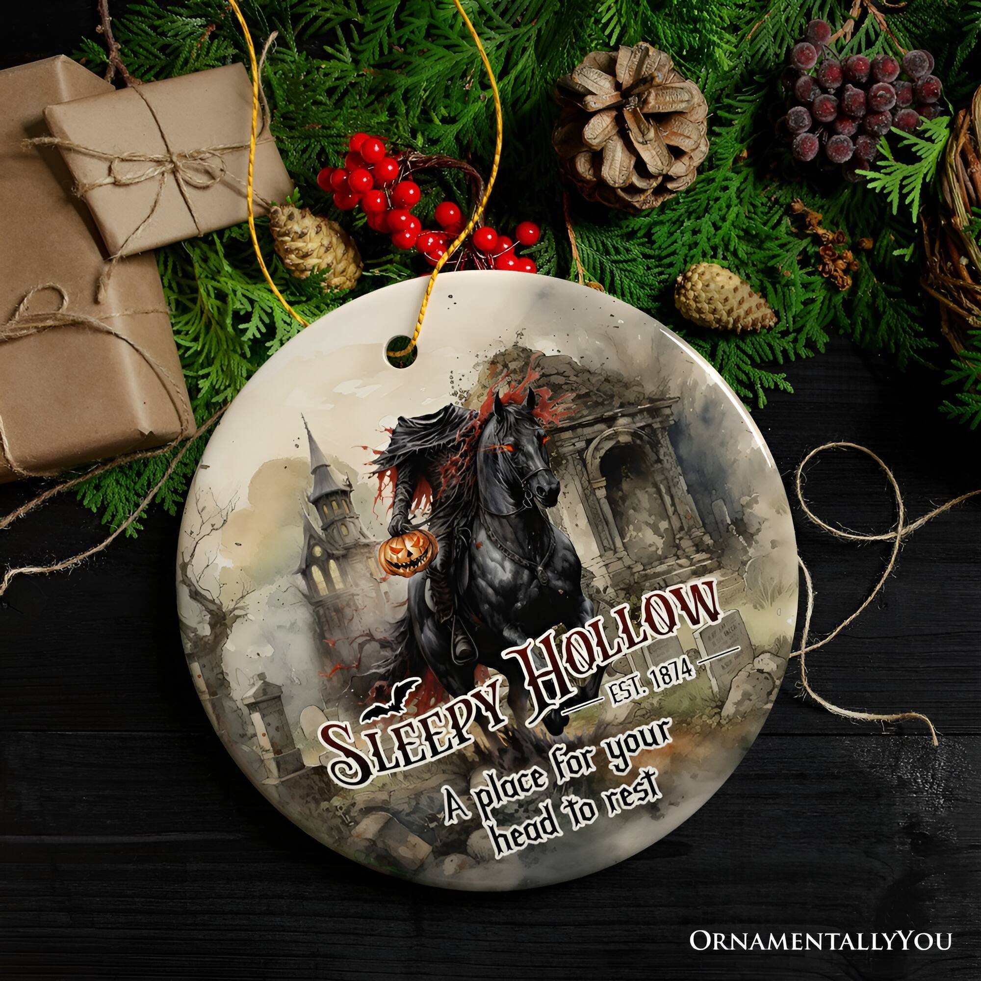 SLEEPY HOLLOW  
EST. 1874  
A place for your head to rest  
ORNAMENTALLY YOU