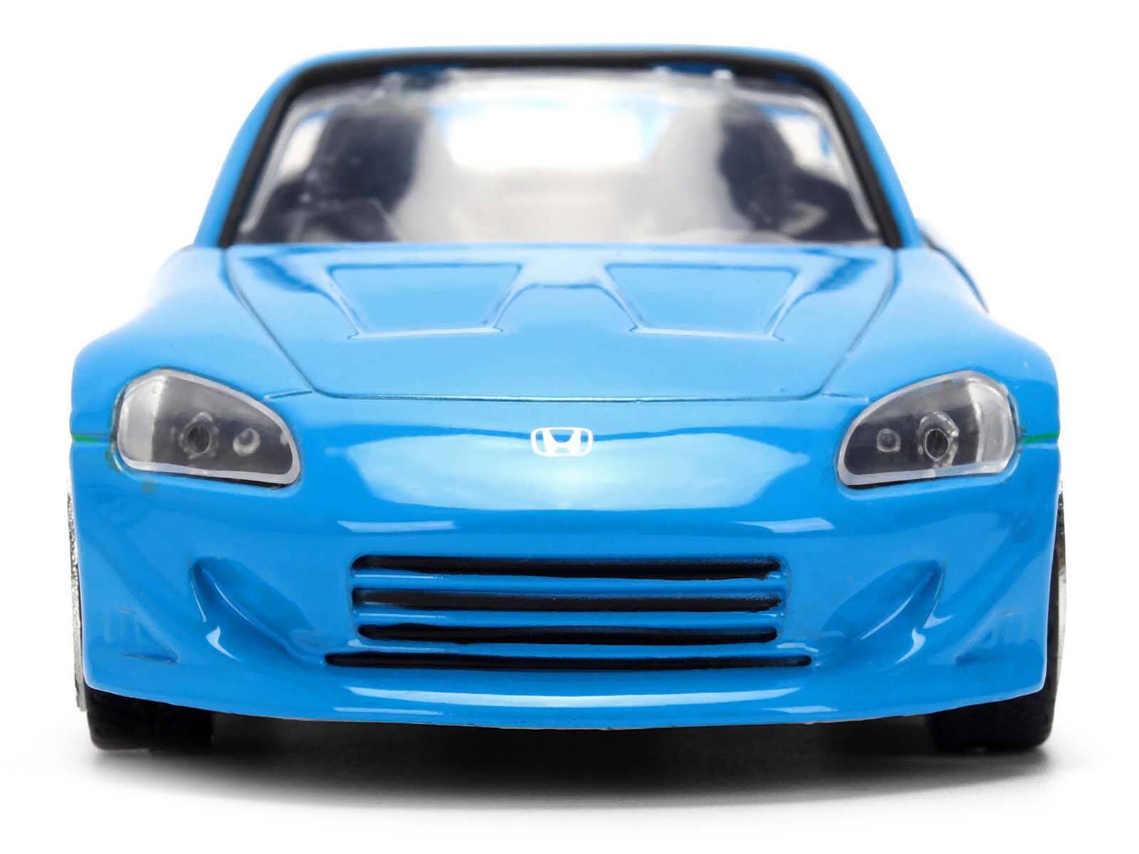 Alt View 5. Jada - 2001 Honda S2000 Convertible Blue with Graphics "Fast & Furious Remix - 25th Anniversary" Series  1/32 Model Car by Jada - Multicolor.