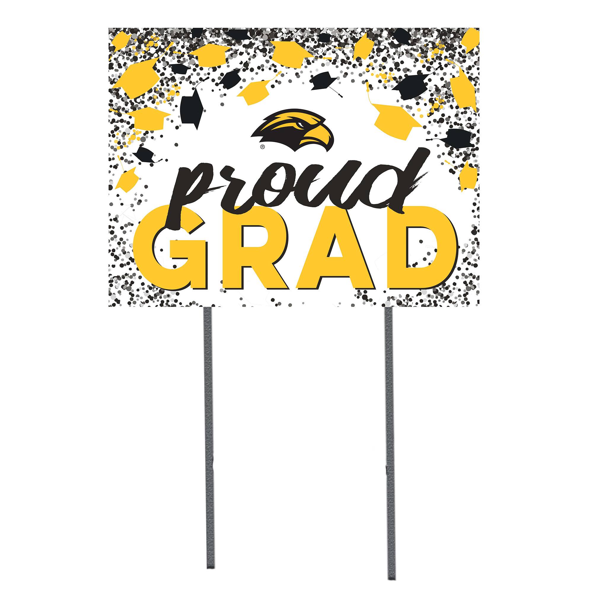 Southern Miss Golden Eagles 18'' x 24'' Grad Yard Sign