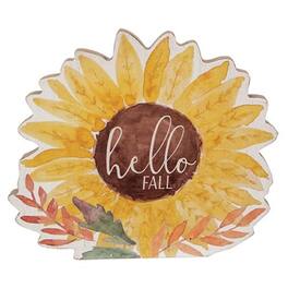BreeBe - *Hello Fall Chunky Watercolor Sunflower Sitter - Yellow