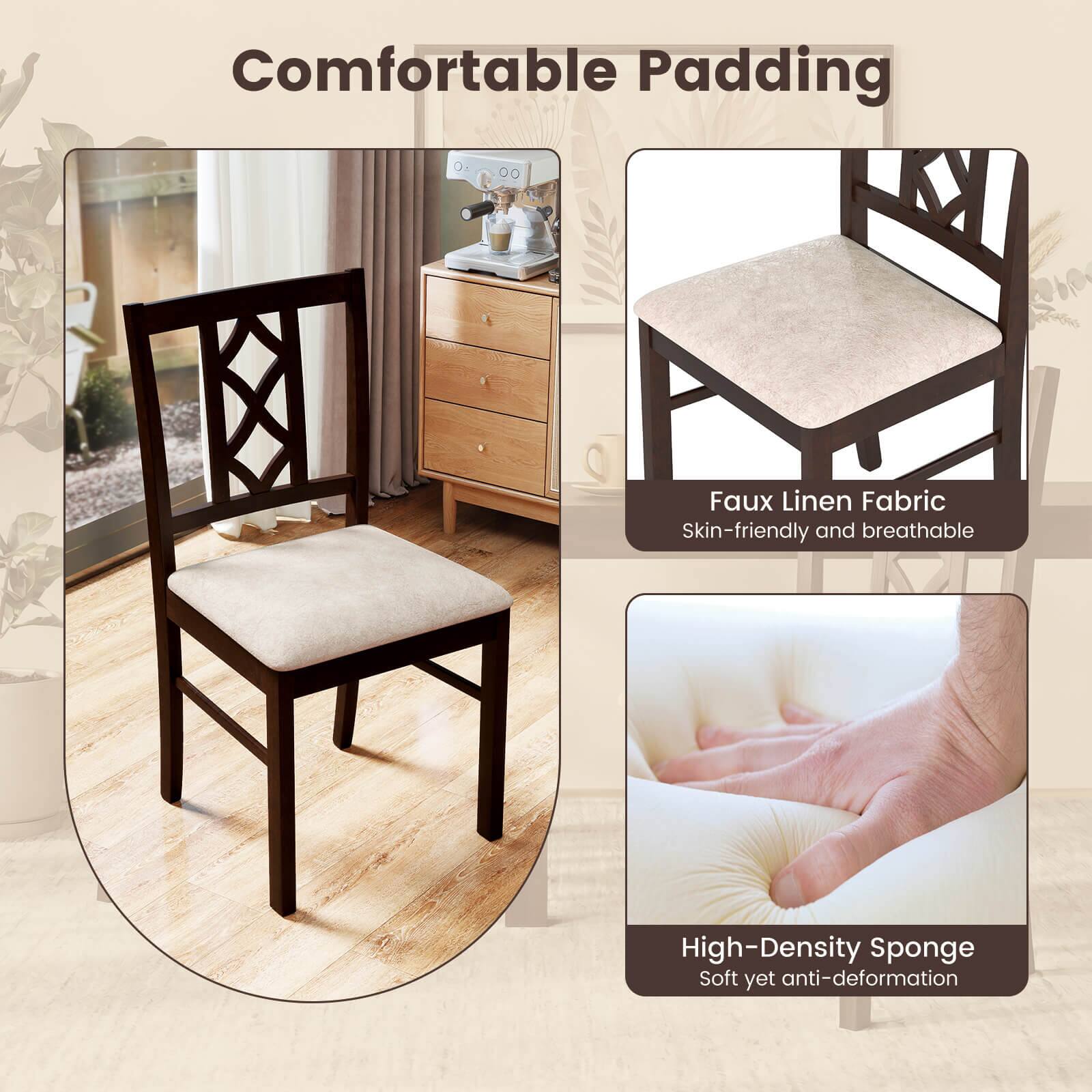 Comfortable Padding

Faux Linen Fabric
Skin-friendly and breathable

High-Density Sponge
Soft yet anti-deformation