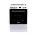 Magic Chef - 24 in 4-Burner Freestanding Gas Range in White - White